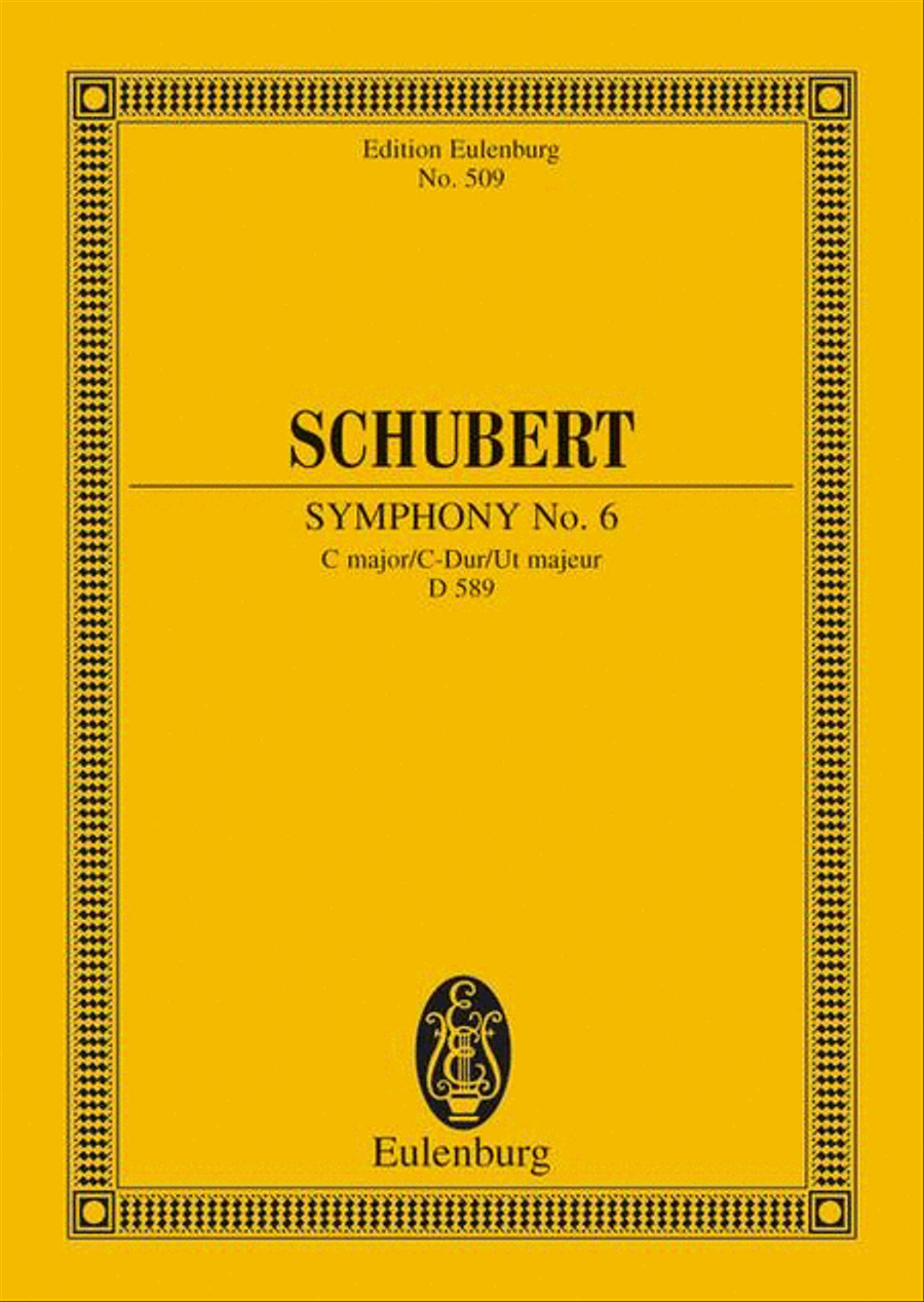 Symphony No. 6 in C Major, D 589 Orchestra scores gallery preview page 1