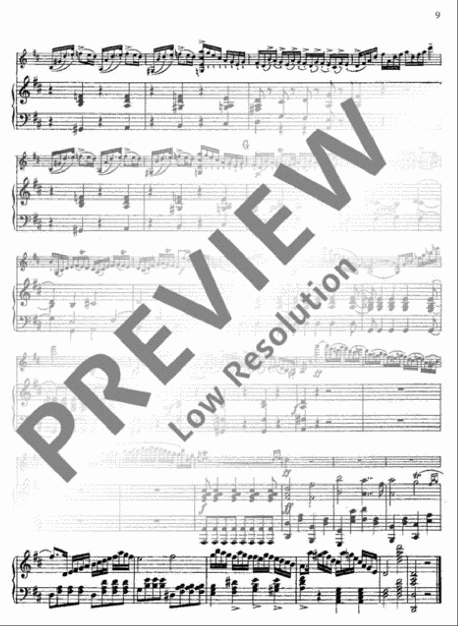Concerto No. 13 D major Piano scores gallery preview page 10