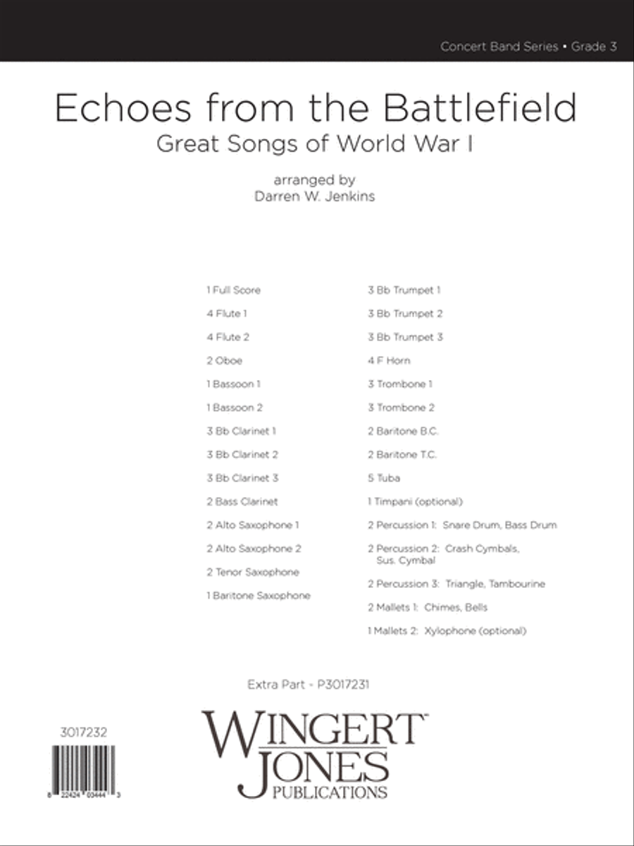 Echoes from the Battlefield (Score) Concert Band scores gallery preview page 1