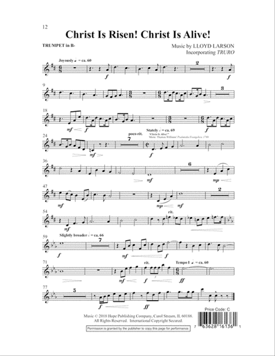 Christ Is Risen! Christ Is Alive! Choir scores gallery preview page 12