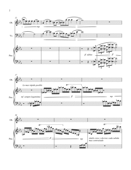 Faustasìa, trio for Piano, Vc & Oboe image number null