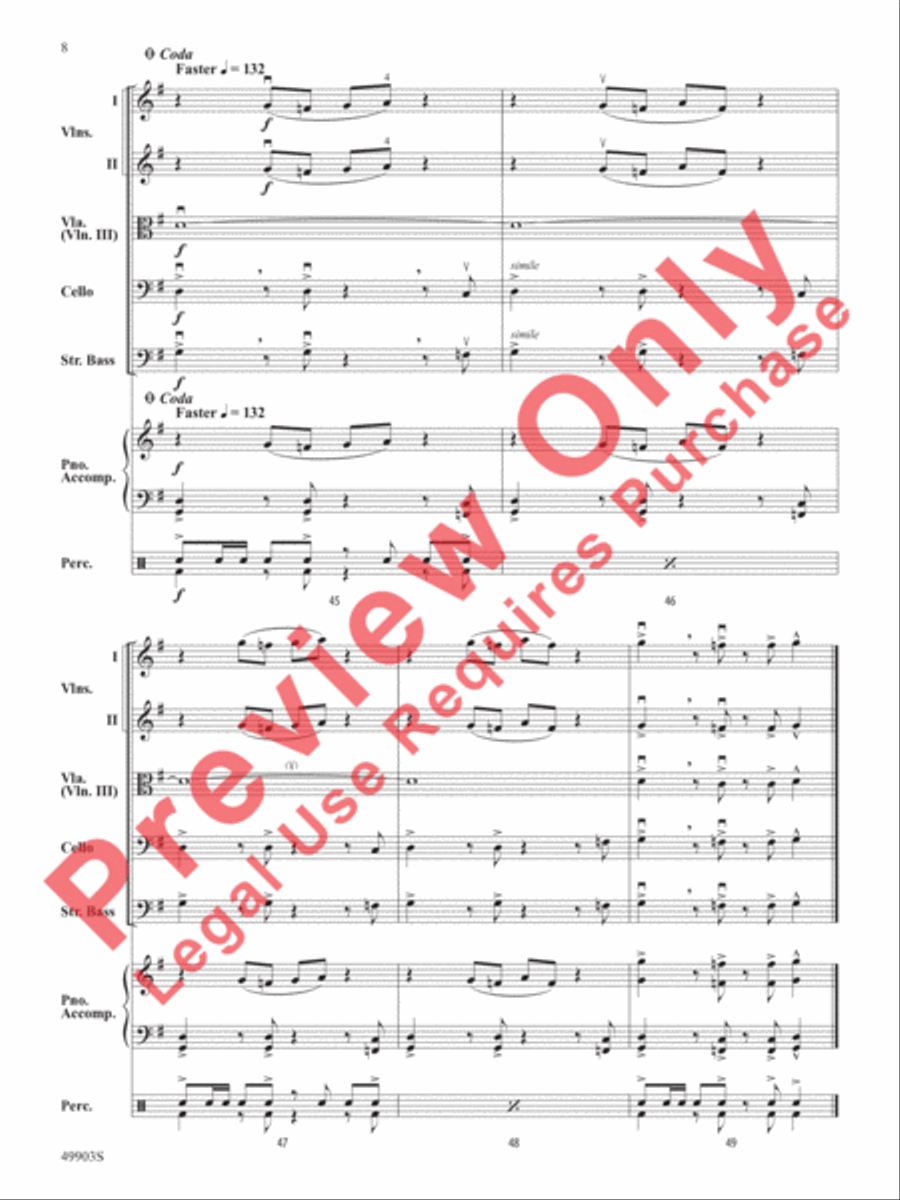 Galactic Nature String Orchestra scores gallery preview page 9