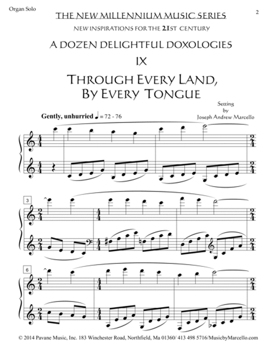 Delightful Doxology IX - Through Every Land, In Every Tongue - Organ (C) image number null