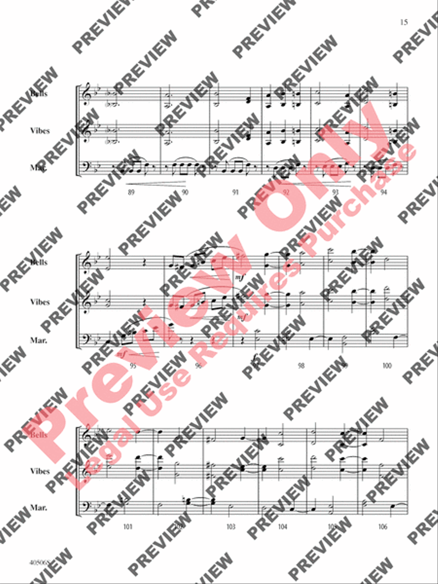 Classic Mallet Trios -- Tchaikovsky Small Ensemble scores gallery preview page 36