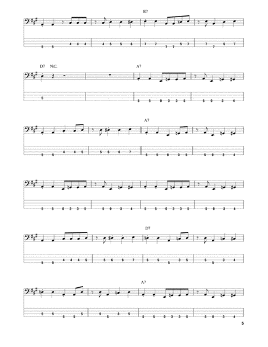 One Way Out Guitar Tablature scores gallery preview page 5