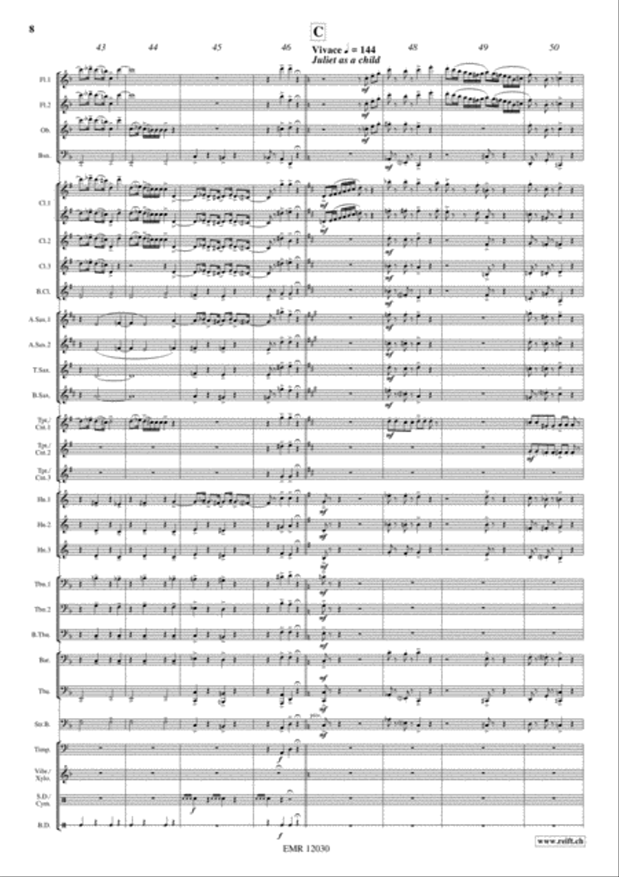 Romeo And Juliet Concert Band scores gallery preview page 9