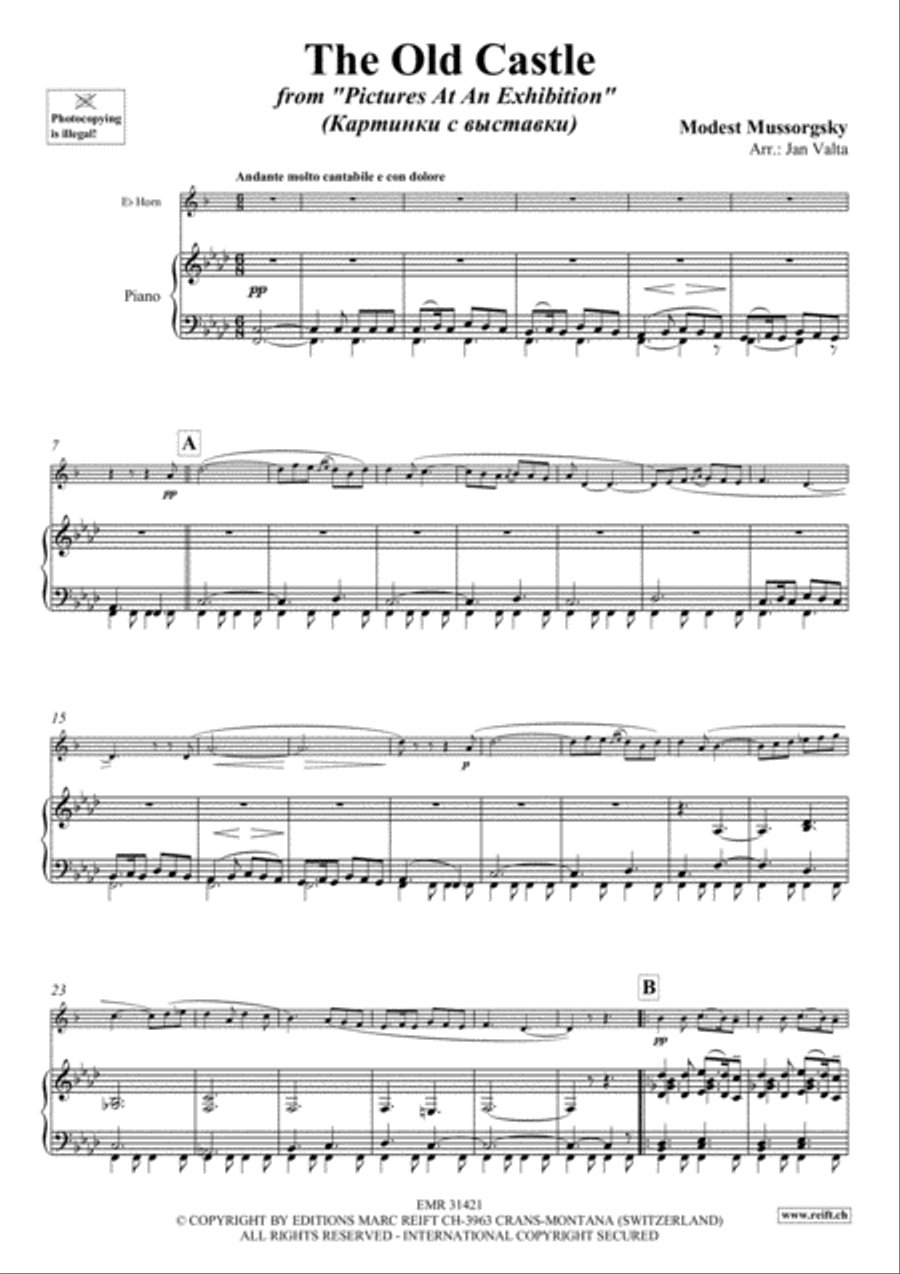 The Old Castle Horn scores gallery preview page 3