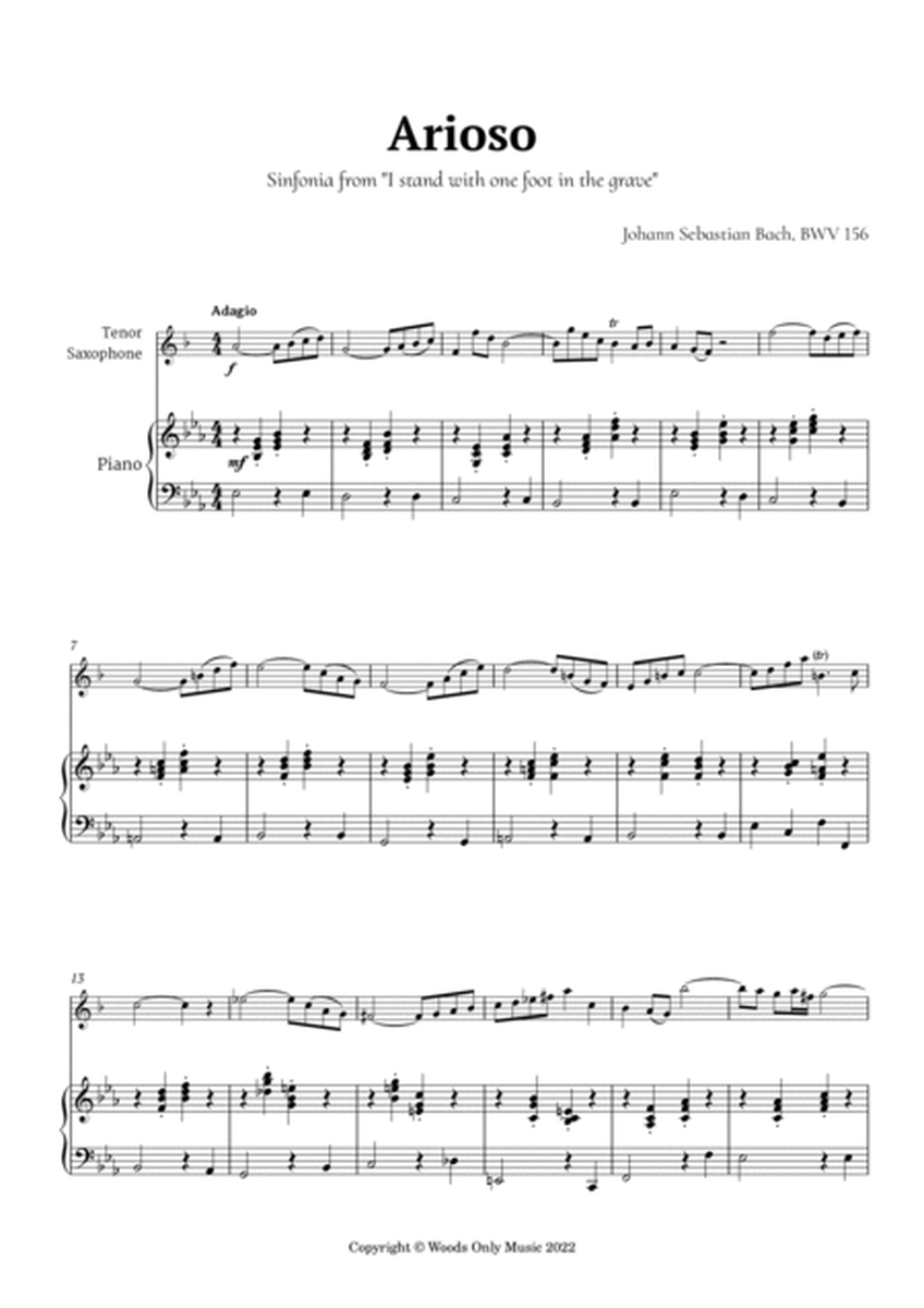 Arioso by Bach for Tenor Sax and Piano image number null