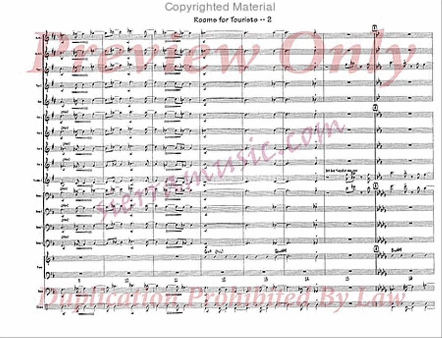 Rooms For Tourists Rooms For Tourists Jazz Ensemble scores gallery preview page 3
