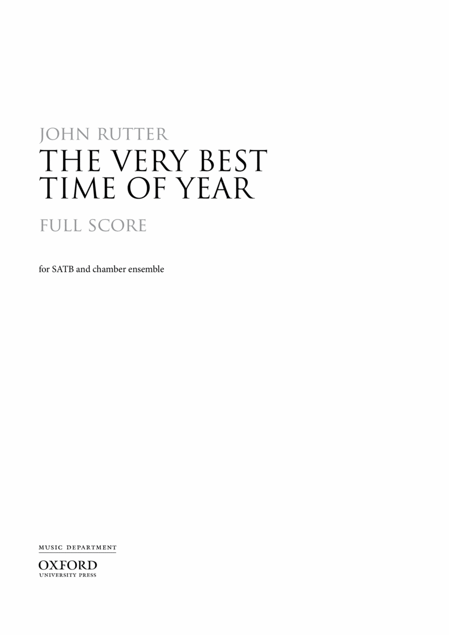 Book cover for The Very Best Time of Year