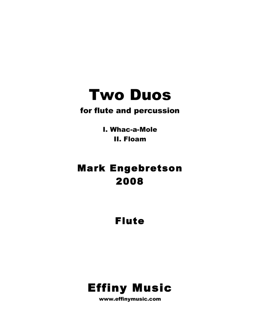 Two Duos Flute scores gallery preview page 1