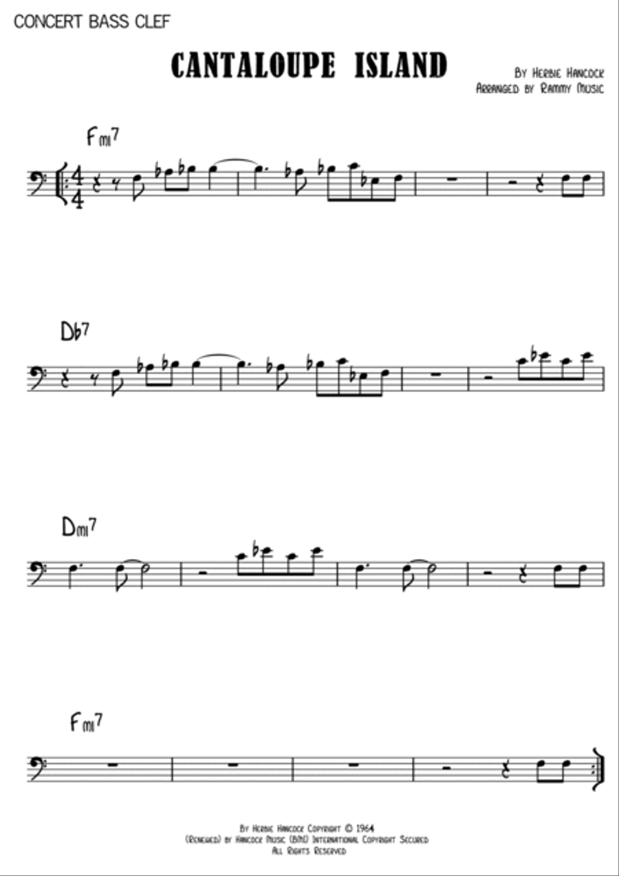 Cantaloupe Island Piano scores gallery preview page 2