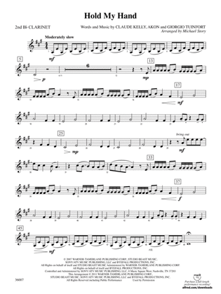 Hold My Hand: 2nd B-flat Clarinet