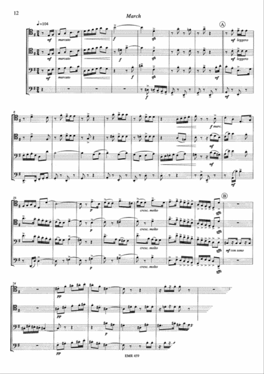 Take it Easy Trombone Quartet scores gallery preview page 5