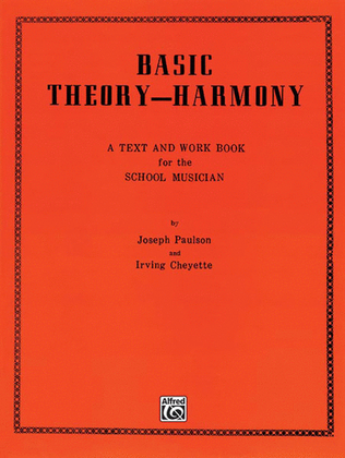 Book cover for Basic Theory-Harmony