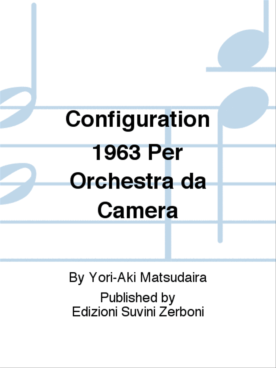 Configuration 1963 Per Orchestra da Camera Chamber Orchestra scores gallery preview page 1