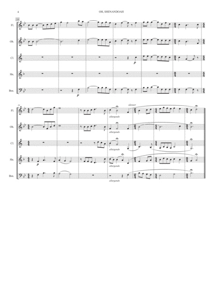 Shenandoah (for woodwind quintet) image number null