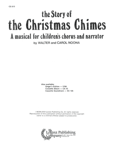 The Story Of The Christmas Chimes Dir Ed