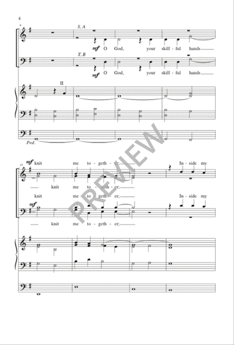 I Praise You, God 4-Part scores gallery preview page 4
