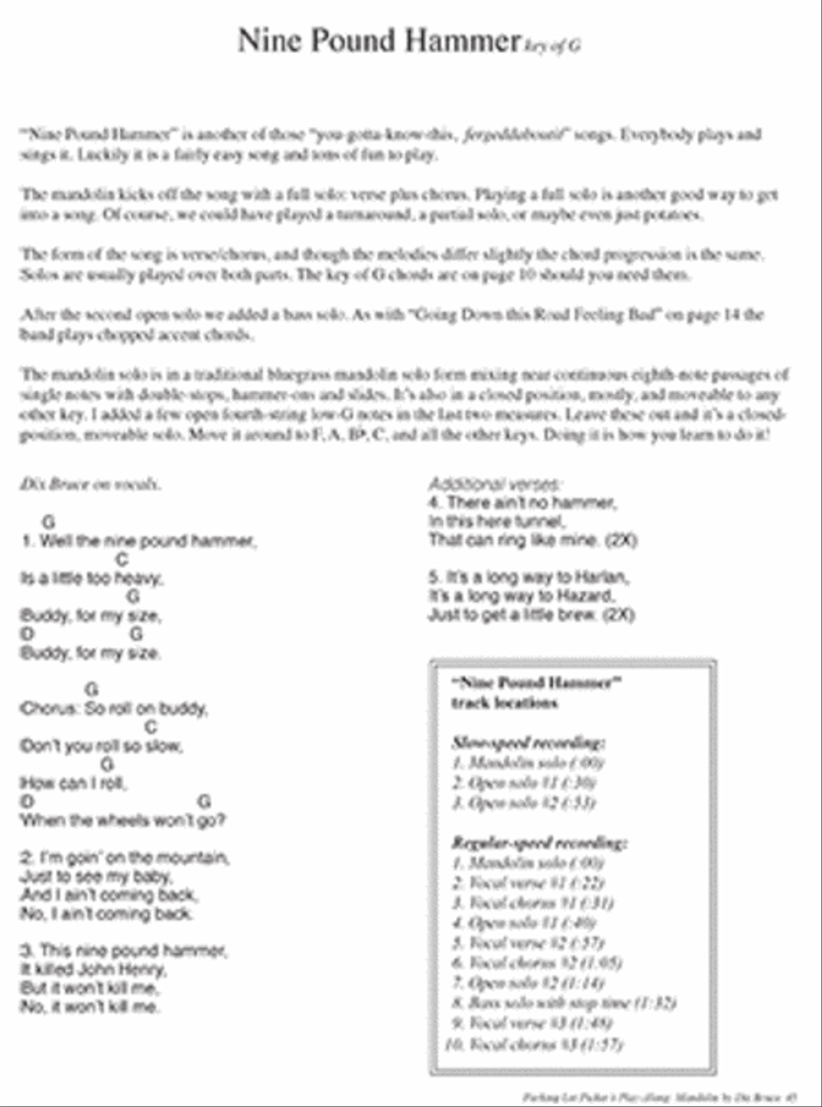 Parking Lot Picker's Play-Along: Mandolin Mandolin scores gallery preview page 4