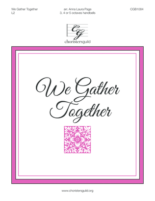 Book cover for We Gather Together (3, 4 or 5 octaves)