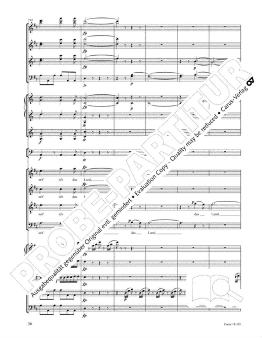 Calm Sea and Prosperous Voyage 4-Part scores gallery preview page 37