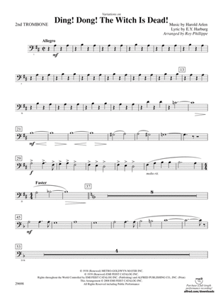 Variations on Ding! Dong! The Witch Is Dead!: 2nd Trombone