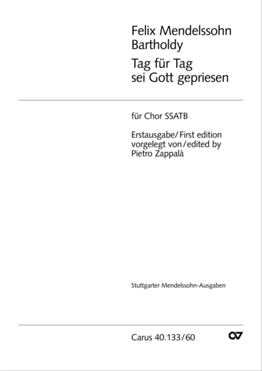 Tag fur Tag sei Gott gepriesen SSATB scores gallery preview page 2