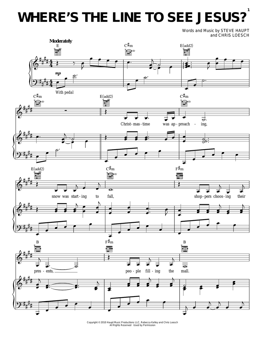 Where's The Line To See Jesus? Acoustic Guitar scores gallery preview page 1
