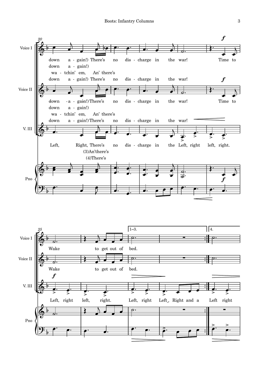 Boots: Infantry Columns Boots: Infantry Columns Women's Choir scores gallery preview page 5