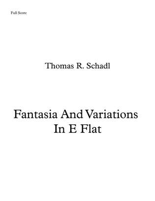 Book cover for Fantasia And Variations In E Flat (For Organ)