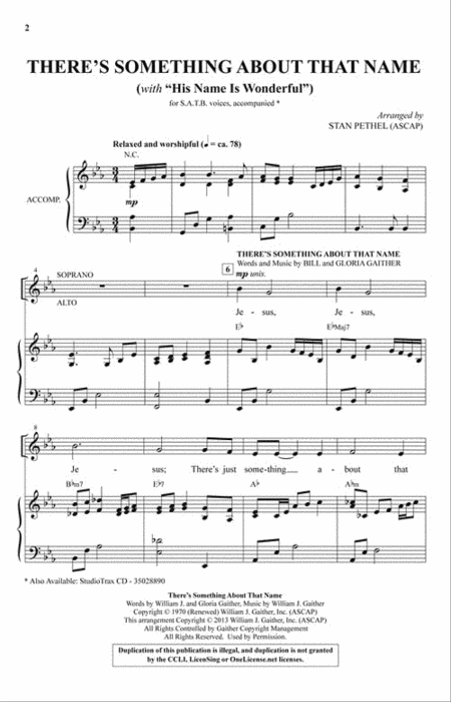 There's Something About That Name 4-Part scores gallery preview page 2