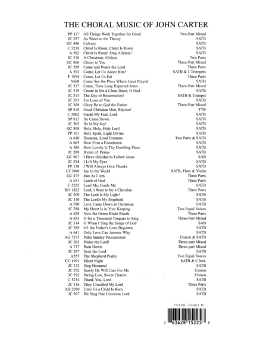 Lead Me, Guide Me 4-Part scores gallery preview page 12
