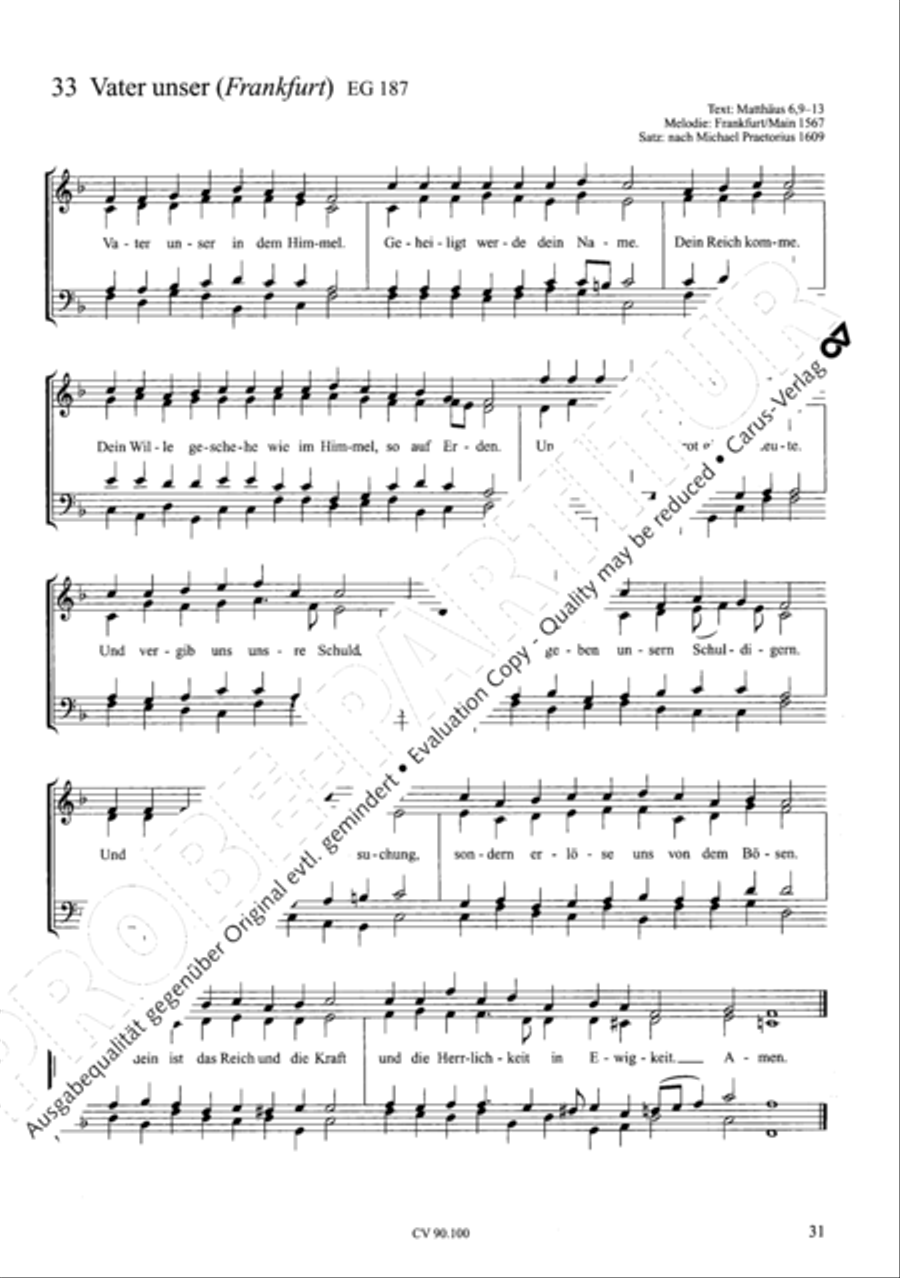 Chorsatze zum Evangelischen Gesangbuch Choir scores gallery preview page 36