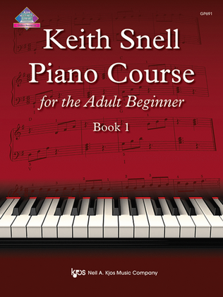 Book cover for Keith Snell Piano Course for the Adult Beginner Book 1