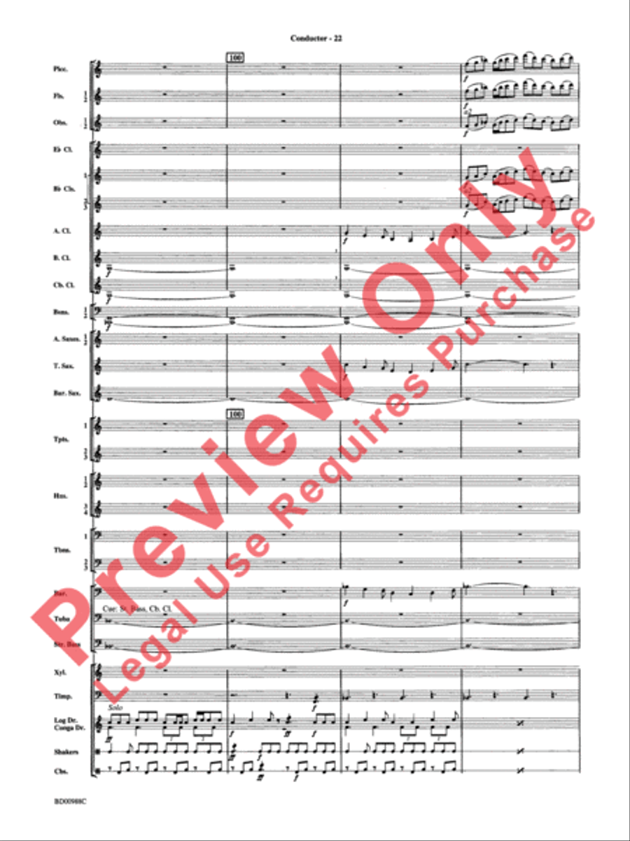 Kilimanjaro: An African Portrait Concert Band scores gallery preview page 25