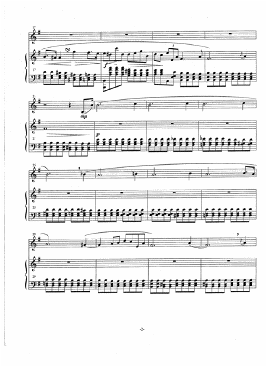 Prelude in E Minor Trumpet Solo scores gallery preview page 2