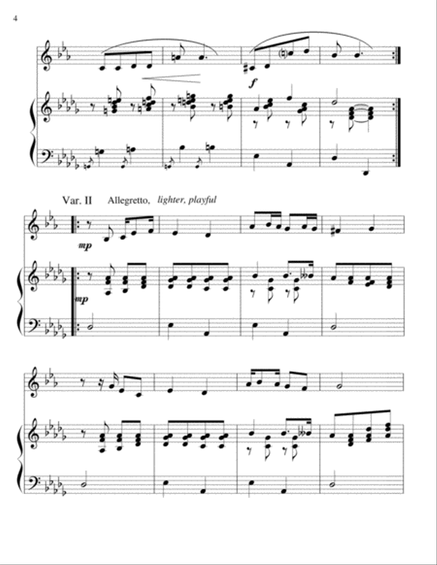 I Love You Truly-Bass clarinet/piano Bass Clarinet scores gallery preview page 4
