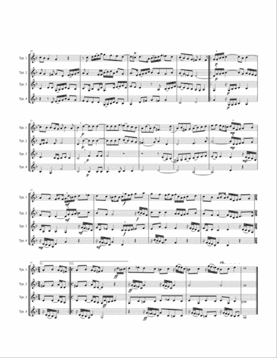 Canzona per Sonare No. 1 - La Spiritata Trumpet scores gallery preview page 3