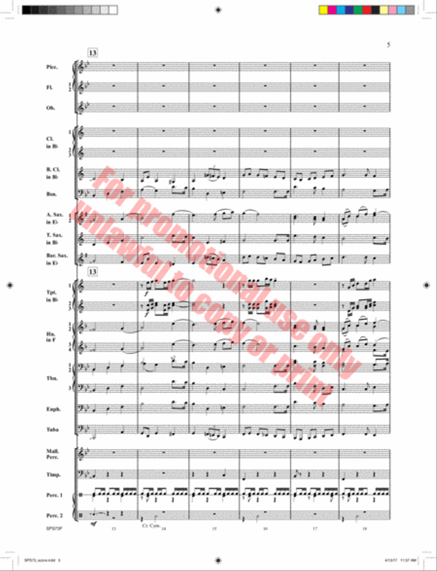 The Star Spangled Banner Concert Band scores gallery preview page 6
