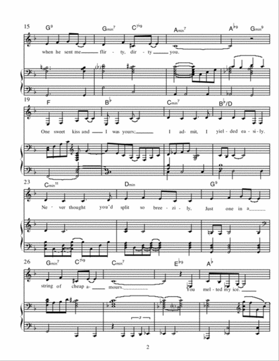 Thirty-Two Bars Voice scores gallery preview page 2