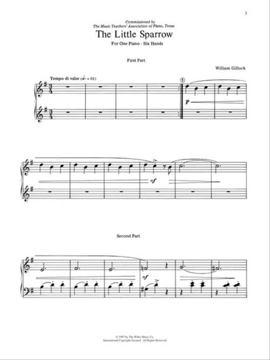The Little Sparrow Easy Piano scores gallery preview page 4