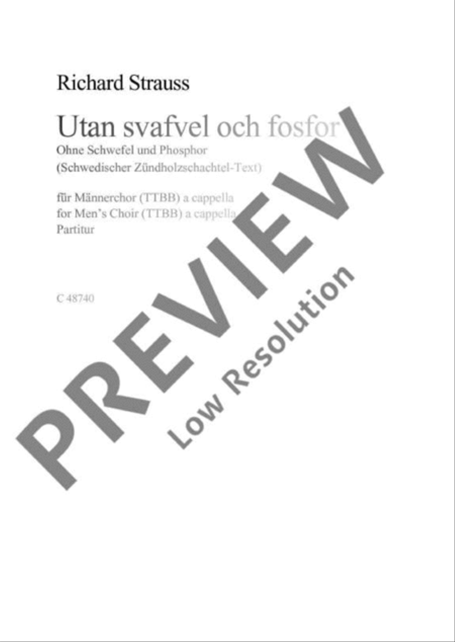 Utan svafvel och fosfor Utan svafvel och fosfor TTBB scores gallery preview page 2