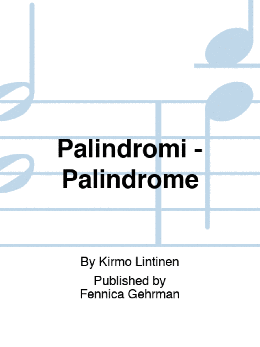 Palindromi - Palindrome