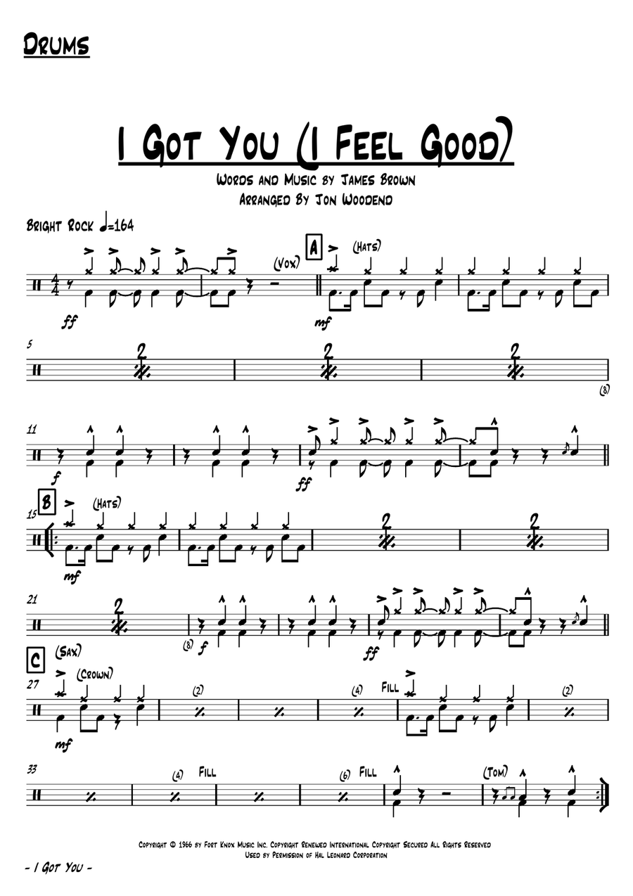 I Got You (I Feel Good) I Got You (I Feel Good) Jazz Ensemble scores gallery preview page 2