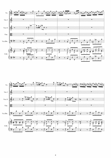 Vivaldi - Violin Concerto No.4 in A minor Op.4 RV 357 for Violin solo, Strings and Cembalo image number null