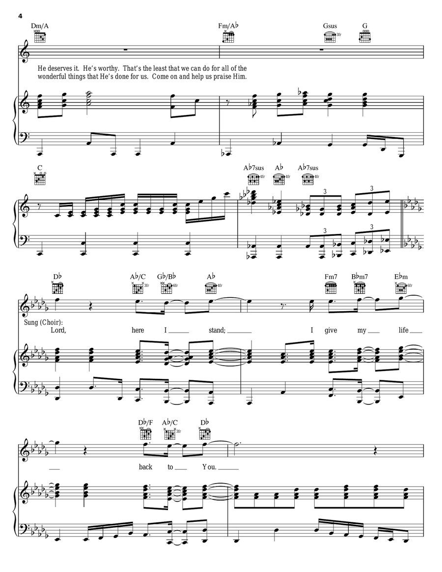 The Least I Can Do The Least I Can Do Piano, Vocal, Guitar scores gallery preview page 4