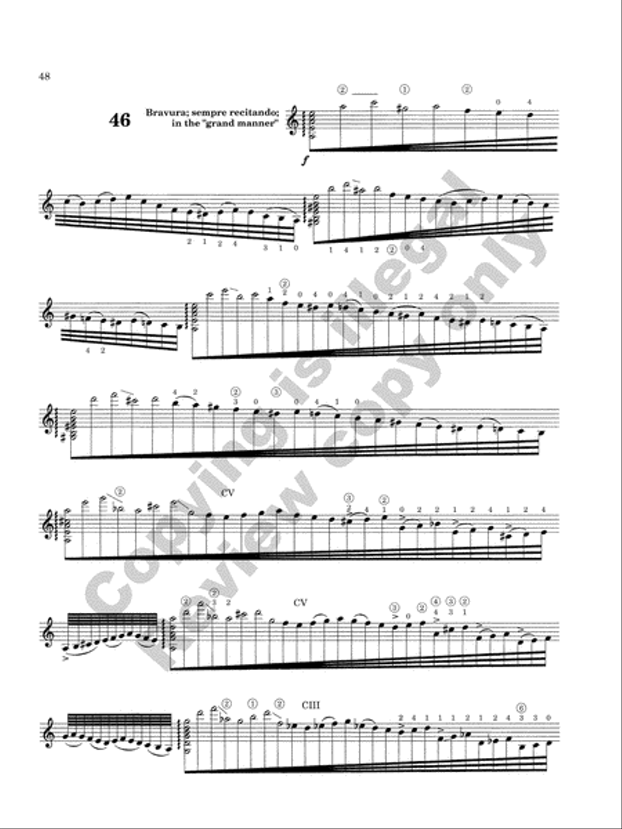 Caprice Variations Classical Guitar scores gallery preview page 28