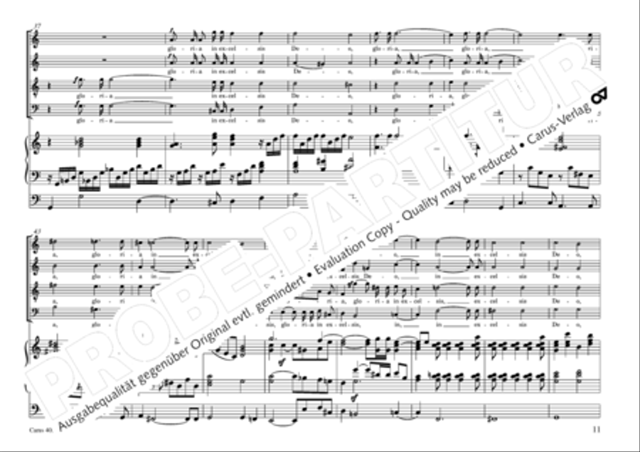 Missa sacra C Minor 4-Part scores gallery preview page 12
