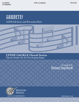 Book cover for Gaudete! SATB (Full Score and Percussion Parts)
